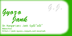 gyozo jank business card